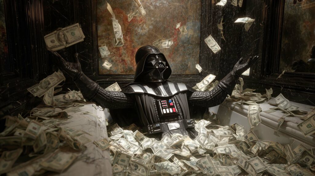 Darth Vader in Adverts Banner